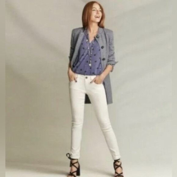 CABI Sz 4 High Skinny Jeans in White - Picture 1 of 11